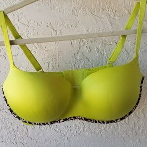 Neon Yellow Victoria's Secret 38DD ( 38E ) bra